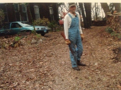 This photo, entered into evidence by the Scott County assistant attorney in the jury trial of Keith Meyer, shows Meyer on his property at 1012 Marquette Street in Davenport.