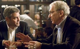 George Clooney and Sydney Pollack in Michael Clayton