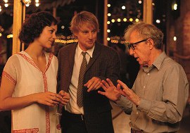 Marion Cotillard, Owen Wilson, and Midnight in Paris director Woody Allen