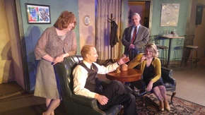 Patti Flaherty, Jonathan Grafft, James Driscoll, and Jenny Winn in Who's Afraid of Virginia Woolf?