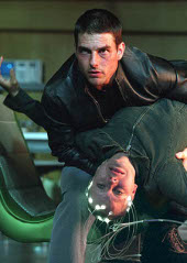 Tom Cruise and Samantha Morton in Minority Report