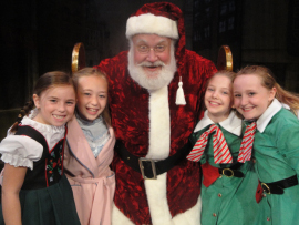 Grace Moore, Laila Haley, John Payonk, Katie Casel, and Krianna Walljasper in Miracle on 34th Street