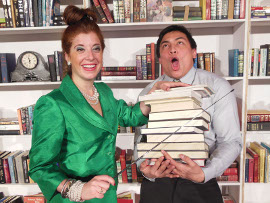 Kateri Demartino and Jonathan Iglesias in Miss Abigail's Guide to Dating, Mating, & Marriage