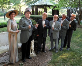 Heidi Pedersen, Scott Tunnicliff, Gary Anderson, Merlin Hill, Greg Golz, and Patrick Downing in The Music Man