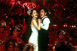 Nicole Kidman and Ewan McGregor in Moulin Rouge