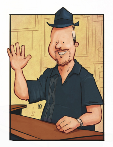 Illustration of Bob Murdock by Jason Platt