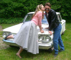 Kaci Scott and Thomas Stewart in Grease