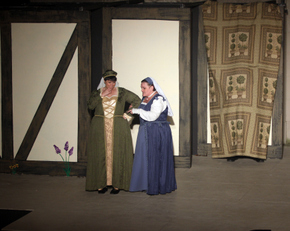 Alaina Pascarella and Mollie Schmelzer in The Mery Wives of Windsor