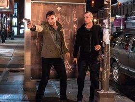 Liam Neeson and Joel Kinnaman in Run All Night