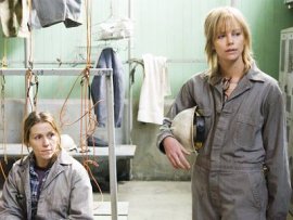 Frances McDormand and Charlize Theron in North Country