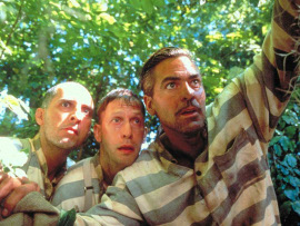 John Turturro, Tim Blake Nelson, and George Clooney in O Brother, Where Art Thou?