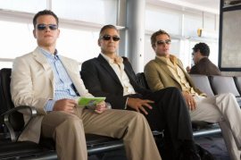 Matt Damon, George Clooney, and Brad Pitt in Ocean's 13