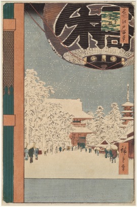 Hiroshige - Kinryuzan Temple at Akasuka