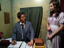 Bryan Tank and Kelly Lohrenz in the District Theatre's Parade