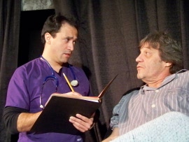 Pat Flaherty (right), with Jason Platt in Angels in America Perestroika