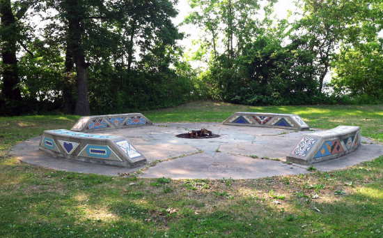 Campbell's Island peace garden. Photo by Bruce Walters.