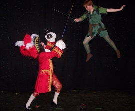 Tom Walljasper and Brittany Church in Peter Pan