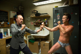 Michael Keaton and Edward Norton in Birdman