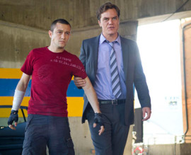 Joseph Gordon-Levitt and Michael Shannon in Premium Rush