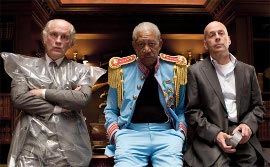 John Malkovich, Morgan Freeman, and Bruce Willis in RED