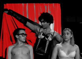 James Bleecker, Steve Lasiter, and Cari Dowling in The Rocky Horror Show