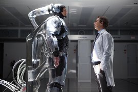 Joel Kinnaman and Gary Oldman in RoboCop