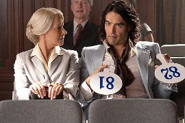 Helen Mirren and Russell Brand in Arthur