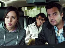 Aubrey Plaza, Karan Soni, and Jake M. Johnson in Safety Not Guaranteed