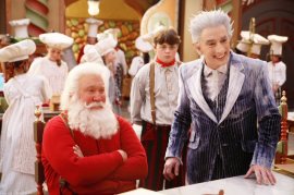 Tim Allen, Spencer Breslin, and Martin Short in The Santa Clause 3: The Escape Clause