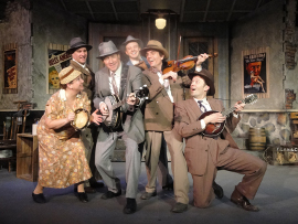 Rachelle Walljasper, Brad Hauskins, Chad Willow, Tristan Layne Tapscott, Andrew Crowe, and Steve Lasiter in Southern Crossroads