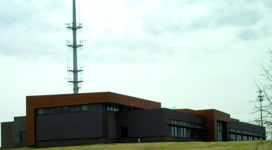 The Scott Emergency Communications Center building.