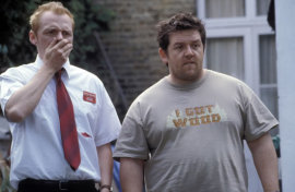 Simon Pegg and Nick Frost in Shaun of the Dead