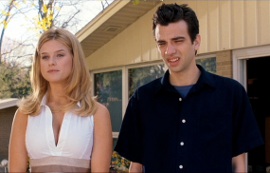 Alice Eve and Jay Baruchel in She's Out of My League