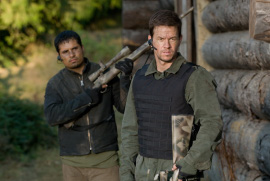 Michael Pena and Mark Wahlberg in Shooter