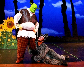 Brian Peterson and Matthew McFate in Shrek: The Musical