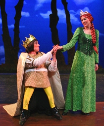 Matthew Dirschel and Melissa Anderson Clark in Shrek: The Musical
