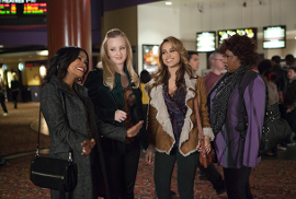 Nia Long, Wendi McLendon-Covey, Zulay Henao, and Cocoa Brown in Tyler Perry's The Single Moms Club
