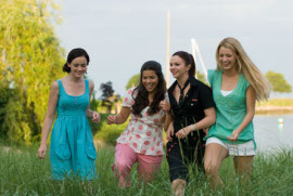 Alexis Bledel, America Ferrera, Amber Tamblyn, and Blake Lively in The Sisterhood of the Traveling Pants 2