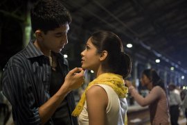 Dev Patel and Freida Pinto in Slumdog Millionaire