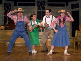 Andrew Crowe, Kimberly Furness, Vaughn M. Irving, and Jenny Stodd in Smoke on the Mountain