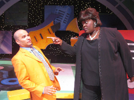 Joseph J. Baez and Deidra Grace in Smokey Joe's Cafe