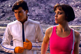 Emile Hirsch and Christina Ricci in Speed Racer