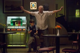 Jaeden Lieberher and Bill Murray in St. Vincent