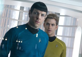 Zachary Quinto and Chris Pine in Star Trek Into Darkness