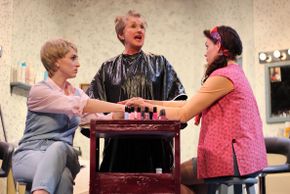 Bailey Jordan Reeves, Jalayne Riewerts, and Miranda Barnett in Steel Magnolias