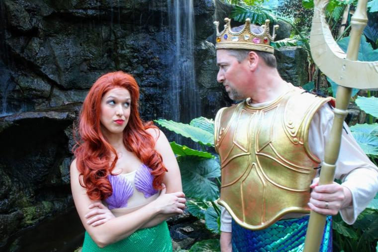Hillary Erb and Nathan Bates in Quad City Music Guild's The Little Mermaid - June 9 through 18