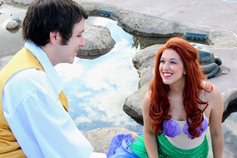 John and Hillary Erb in The Little Mermaid