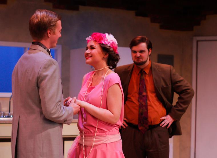 Daniel Williams, Katie Griswold, and Austin Allbert in The Drowsy Chaperone