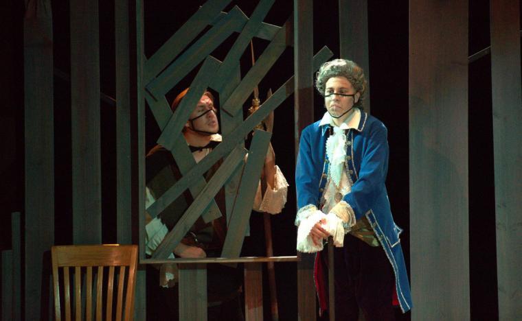 Will Crouch and Roger Pavey in Augustana College's One Flea Spare