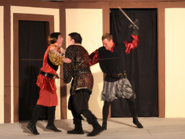 Mike King, Andy Koski, and Jonathan Gregoire in Romeo and Juliet